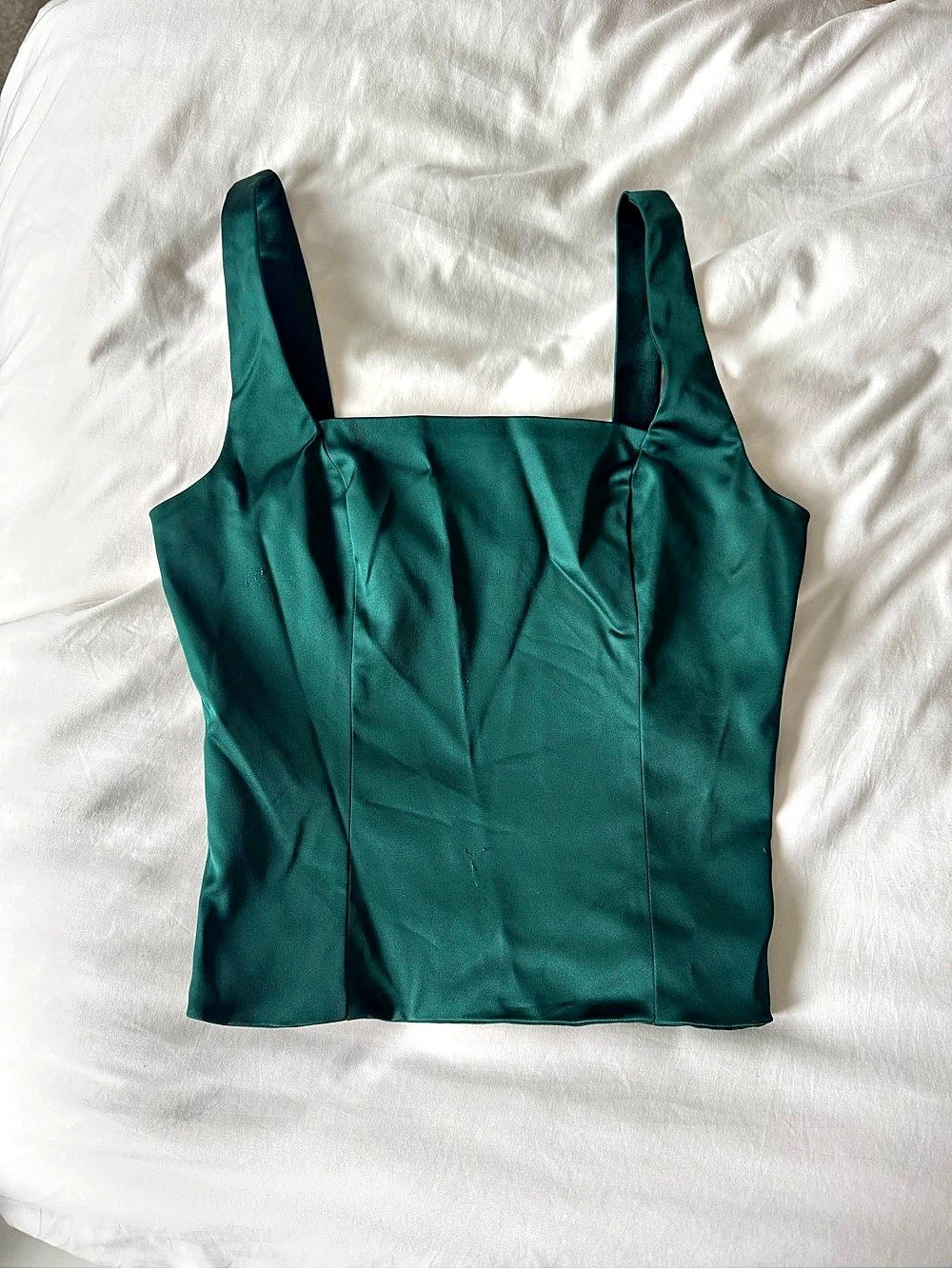 Abercrombie & Fitch Square Neck Satin Top